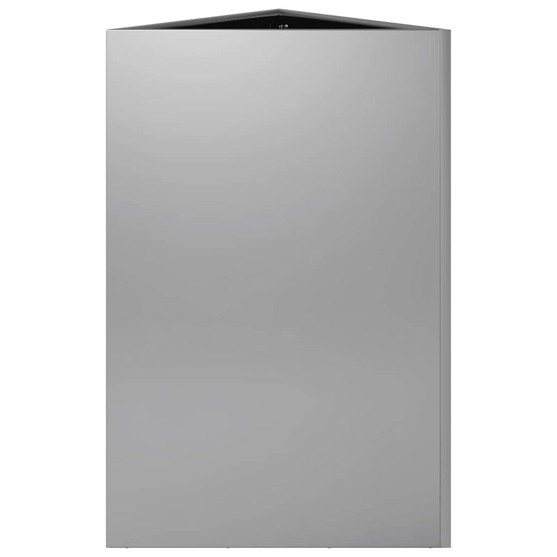 vidaXL horganyzott acél háromszög alakú kerti ültetőláda 50x43x75 cm