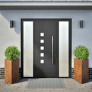 vidaXL2 db corten acél háromszög alakú kerti ültetőláda 50x43x75 cm