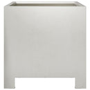 vidaXL 2 db rozsdamentes acél kerti növénytartó 30 x 30 x 30 cm