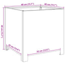 vidaXL fekete acél kerti virágtartó 40 x 40 x 40 cm