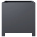 vidaXL antracitszürke acél kerti növénytartó 40 x 40 x 40 cm