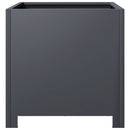 vidaXL antracitszürke acél kerti növénytartó 40 x 40 x 40 cm