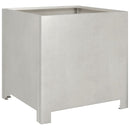 vidaXL 2 db rozsdamentes acél kerti növénytartó 40 x 40 x 40 cm