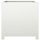 vidaXL fehér acél kerti virágtartó 50 x 50 x 50 cm