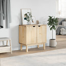 vidaXL OTTA tömör fenyőfa előszobaszekrény 75 x 40 x 75 cm