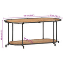 vidaXL tömör akácfa TV-szekrény 100 x 42 x 40 cm