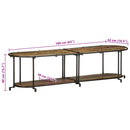 vidaXL tömör újrahasznosított fa TV-szekrény 160 x 42 x 40 cm