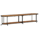 vidaXL tömör akácfa TV-szekrény 200 x 42 x 40 cm