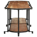 vidaXL tömör akácfa TV-szekrény 200 x 42 x 40 cm