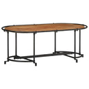vidaXL tömör akácfa dohányzóasztal 110 x 55 x 40 cm