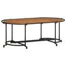 vidaXL tömör akácfa dohányzóasztal 110 x 55 x 40 cm