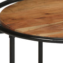 vidaXL tömör akácfa dohányzóasztal 110 x 55 x 40 cm