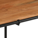vidaXL tömör akácfa dohányzóasztal 110 x 55 x 40 cm