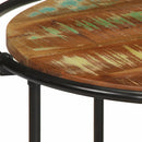 vidaXL tömör újrahasznosított fa dohányzóasztal 110 x 55 x 40 cm