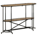 vidaXL tömör újrahasznosított fa konzolasztal 110 x 42 x 76 cm