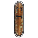 vidaXL 2db újrahasznosított fa falra szerelhető ruhafogas 4 akasztóval