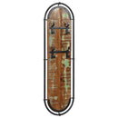 vidaXL 2db újrahasznosított fa falra szerelhető ruhafogas 4 akasztóval