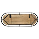 vidaXL tömör nyers mangófa falra szerelhető ruhafogas 5 akasztóval