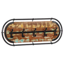 vidaXL újrahasznosított fa falra szerelhető ruhafogas 5 akasztóval