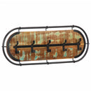 vidaXL újrahasznosított fa falra szerelhető ruhafogas 5 akasztóval