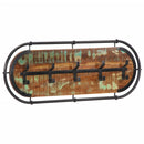 vidaXL újrahasznosított fa falra szerelhető ruhafogas 5 akasztóval