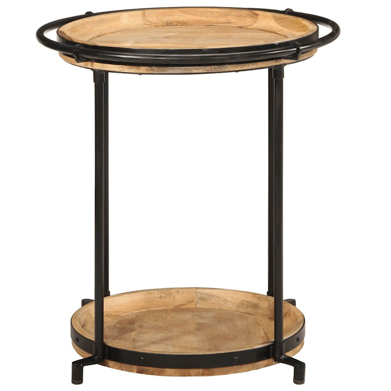 vidaXL tömör mangófa kisasztal Ø55x60 cm
