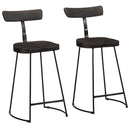 vidaXL 2 db fekete tömör mangófa bárszékek 49x43x88 cm