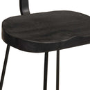 vidaXL 2 db fekete tömör mangófa bárszékek 49x43x88 cm