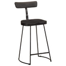 vidaXL 2 db fekete tömör mangófa bárszékek 49x43x88 cm