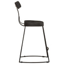 vidaXL 2 db fekete tömör mangófa bárszékek 49x43x79 cm
