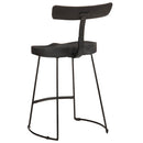 vidaXL 2 db fekete tömör mangófa bárszékek 49x43x79 cm