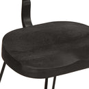 vidaXL 2 db fekete tömör mangófa bárszékek 49x43x79 cm