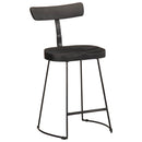 vidaXL 2 db fekete tömör mangófa bárszékek 49x43x79 cm