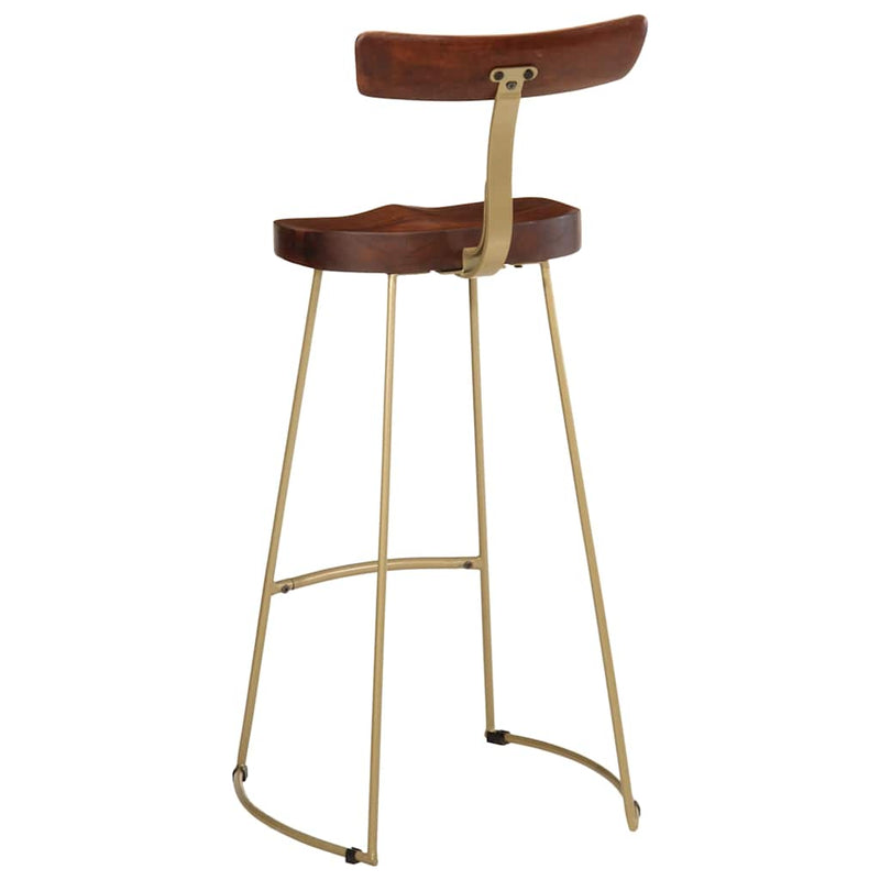 vidaXL bárszékek 2 db 49x43x103 cm tömör fa Mango