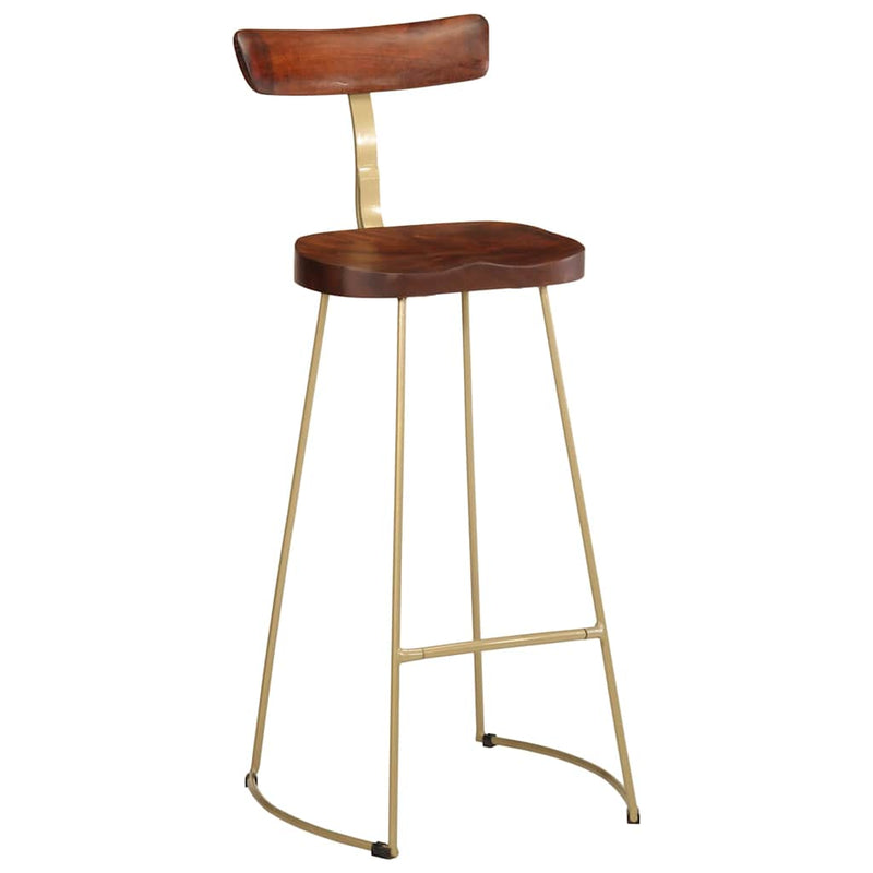 vidaXL bárszékek 2 db 49x43x103 cm tömör fa Mango