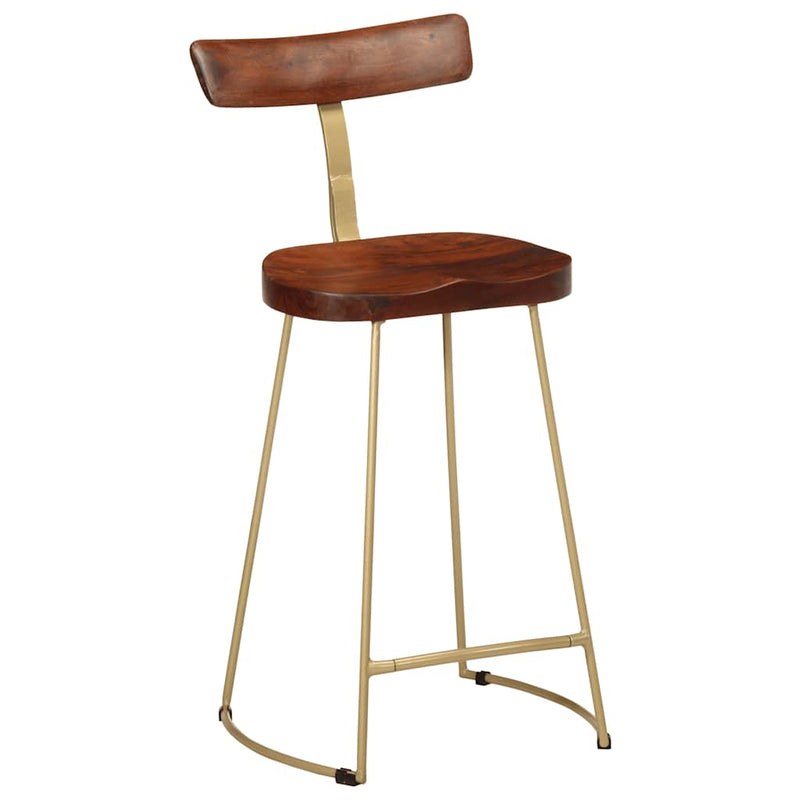 vidaXL Bárszékek 2 db 49x43x88 cm tömör fa Mango
