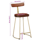 vidaXL Bárszékek 2 db 49x43x88 cm tömör fa Mango