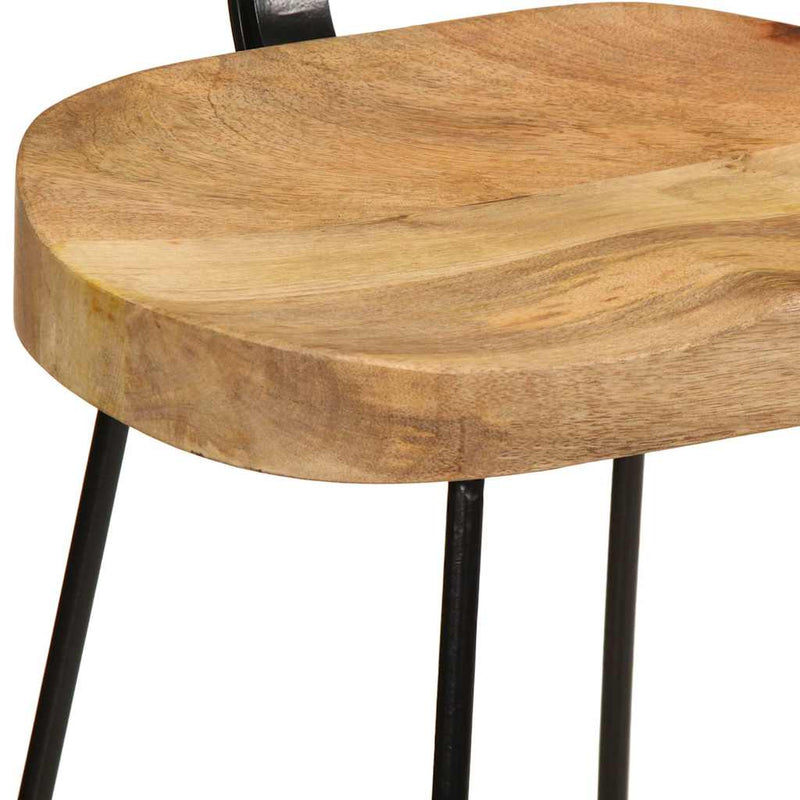 vidaXL bárszékek 2 db 49x43x103 cm tömör fa Mango