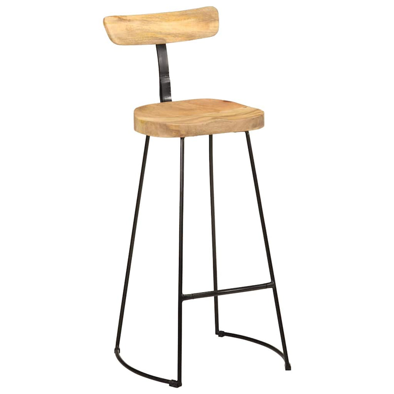 vidaXL bárszékek 2 db 49x43x103 cm tömör fa Mango