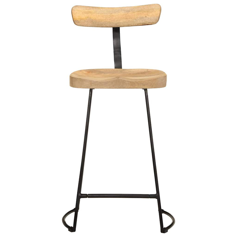 vidaXL Bárszékek 2 db 49x43x88 cm tömör fa Mango