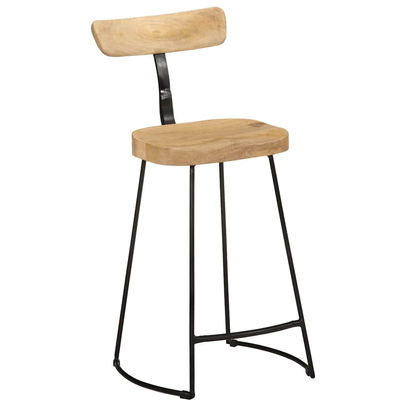 vidaXL Bárszékek 2 db 49x43x88 cm tömör fa Mango