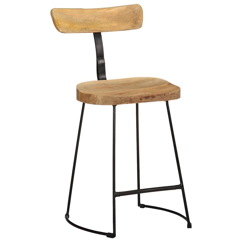 vidaXL Bárszékek 2 db 49x43x79 cm tömör fa Mango