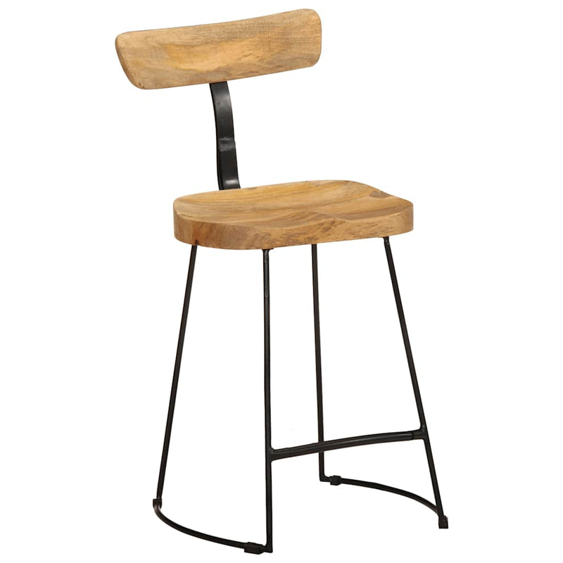vidaXL Bárszékek 2 db 49x43x79 cm tömör fa Mango