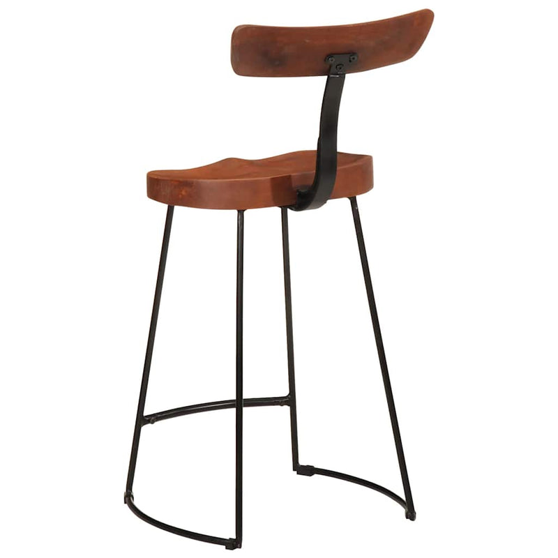 vidaXL Bárszékek 2 db 49x43x88 cm tömör fa Mango