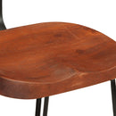 vidaXL Bárszékek 2 db 49x43x88 cm tömör fa Mango