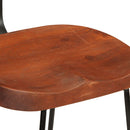 vidaXL Bárszékek 2 db 49x43x88 cm tömör fa Mango