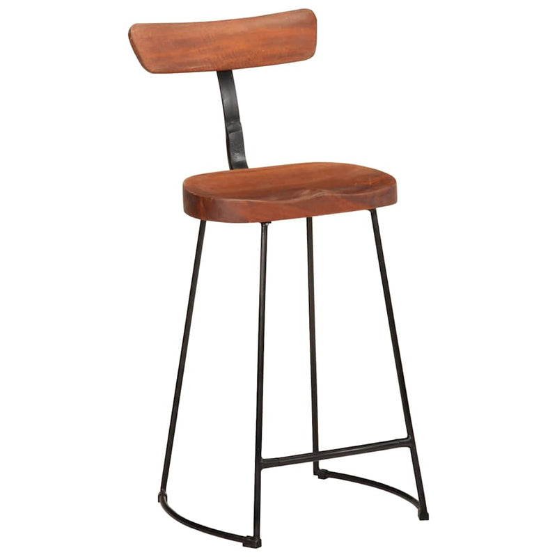 vidaXL Bárszékek 2 db 49x43x88 cm tömör fa Mango