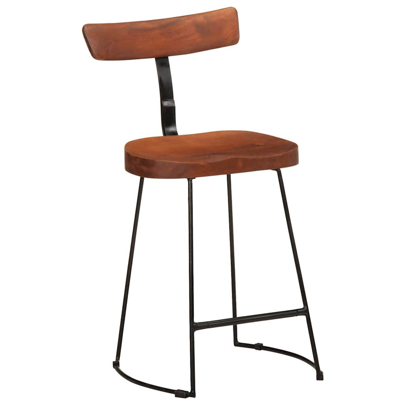 vidaXL Bárszékek 2 db 49x43x79 cm tömör fa Mango