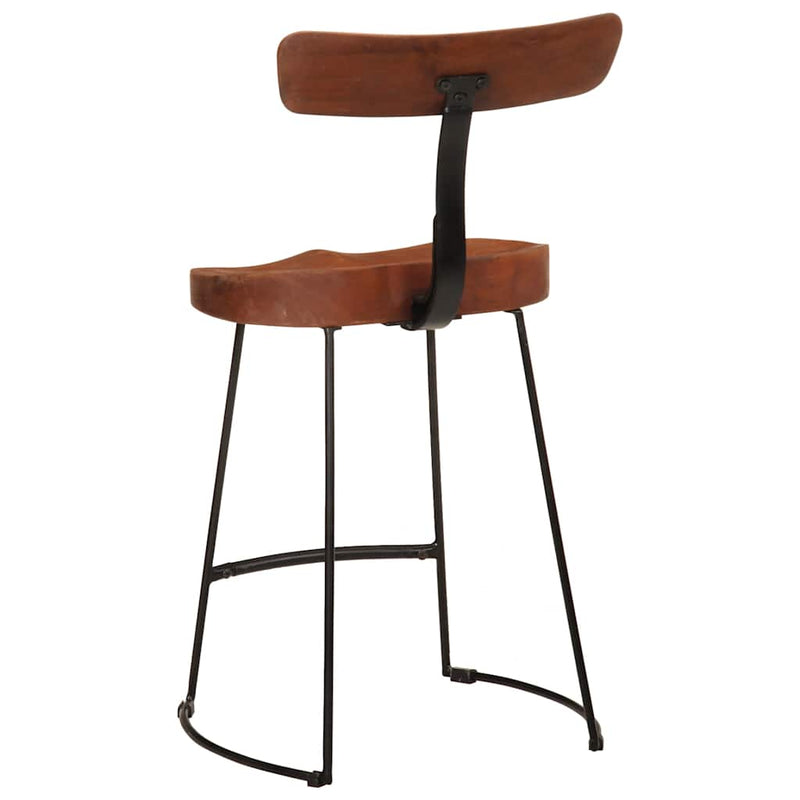 vidaXL Bárszékek 2 db 49x43x79 cm tömör fa Mango