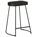 vidaXL Bárszékek 2 db Fekete 45x40x62 cm tömör fa Mango